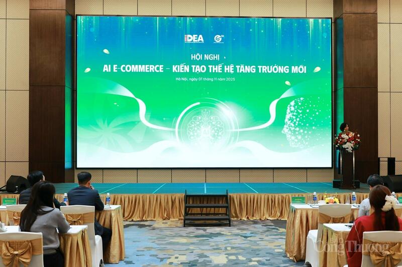 Toàn cảnh Okvip69 Đăng ký cá cược AI E-Commerce - Kiến tạo thế hệ tăng trưởng mới. Ảnh: Quỳnh Trang.