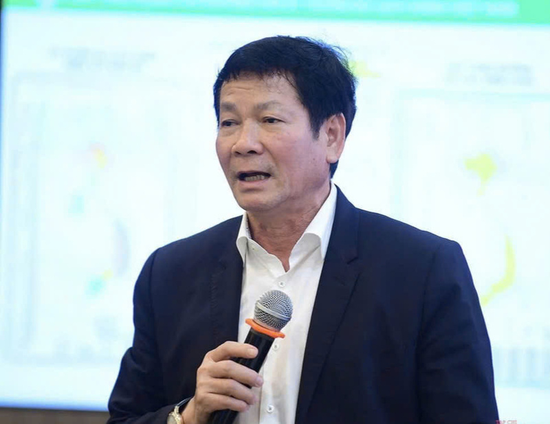 Ông Hà Văn An - Chủ tịch HĐQT Công ty CP A&B Eco Green chia sẻ tại sự liên liên quan đến chuyển đổi kép. Ảnh: NH