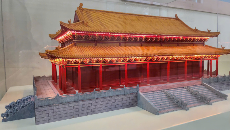 Bản vẽ 3D phục dựng hình thái kiến trúc cung điện thời Lý do Viện Nghiên cứu Kinh thành thực hiện. Ảnh: Hữu Trường