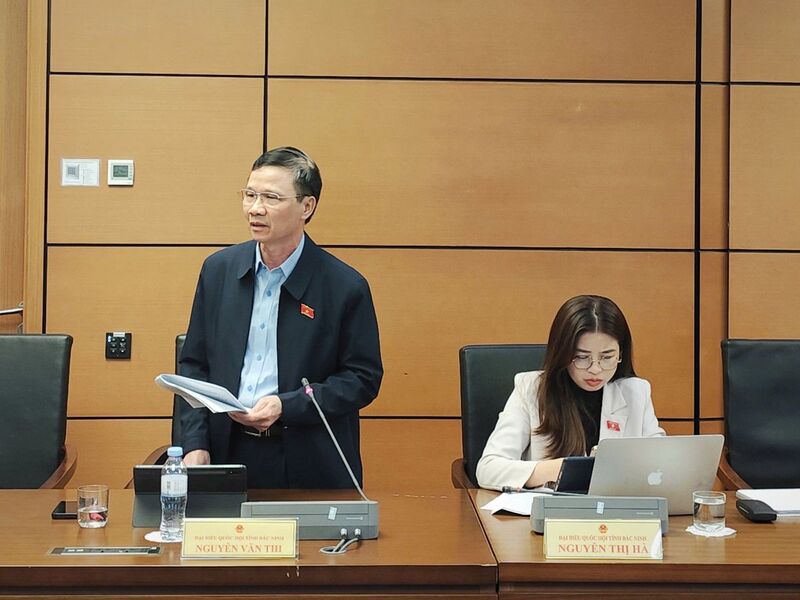 Đại biểu Nguyễn Văn Thi - đoàn Đại biểu Quốc hội tỉnh Bắc Ninh. Ảnh: ĐBND