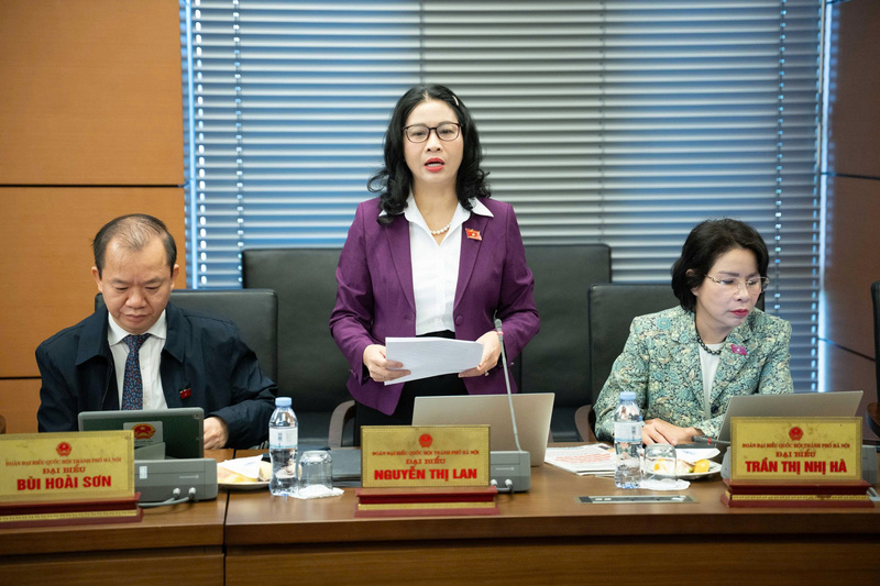 Đại biểu Nguyễn Thị Lan - đoàn Hà Nội.