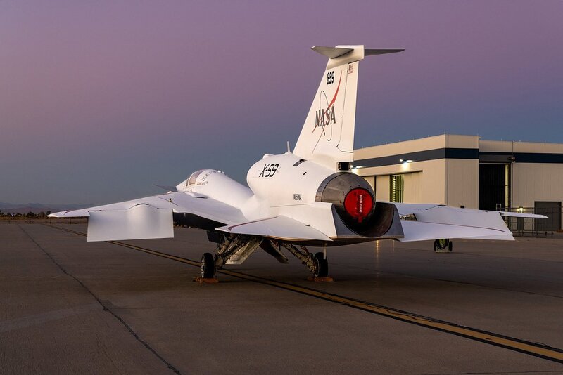 Các hình ảnh về nguyên mẫu X-59 được công bố. Ảnh: Lockheed Martin