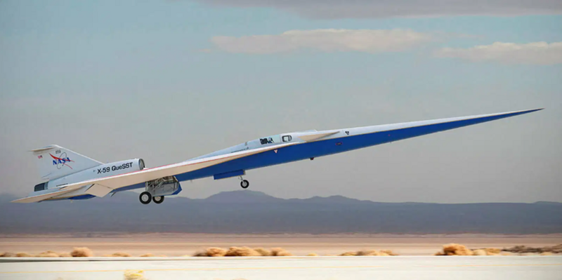 Chuyến bay thử đầu tiên của X-59. Ảnh: Lockheed Martin