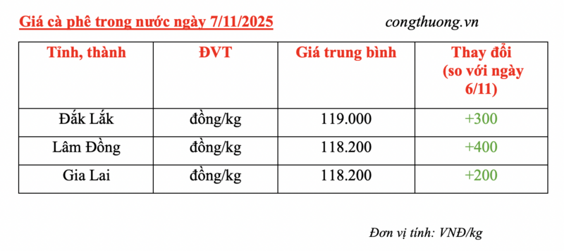 Giá cà phê hôm nay 7/11/2025: Trong nước phục hồi nhẹ - 4