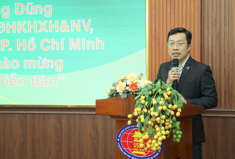 TS. Lê Hoàng Dũng - Phó Hiệu trưởng Trường Đại học Khoa học Xã hội và Nhân văn (Đại học Quốc gia TP. Hồ Chí Minh. Ảnh: Minh Khuê.