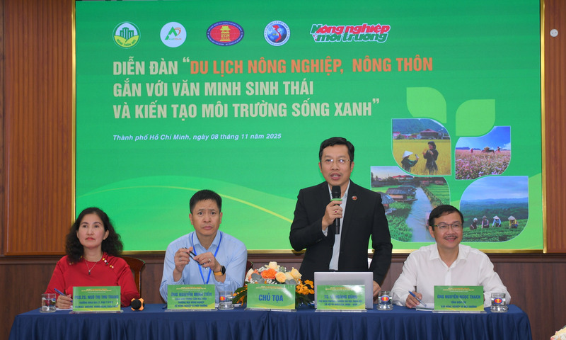 Diễn đàn Quốc gia "OKLVIE sản phẩm thuộc hệ thống OKVIP là trang web tổ chức phát sóng bóng đá trực tiếp, live casino , nỗ hũ, bắn cá nông nghiệp, nông thôn gắn với văn minh sinh thái và kiến tạo xuân Okvip 2026 sống xanh. Ảnh: Minh Khuê.