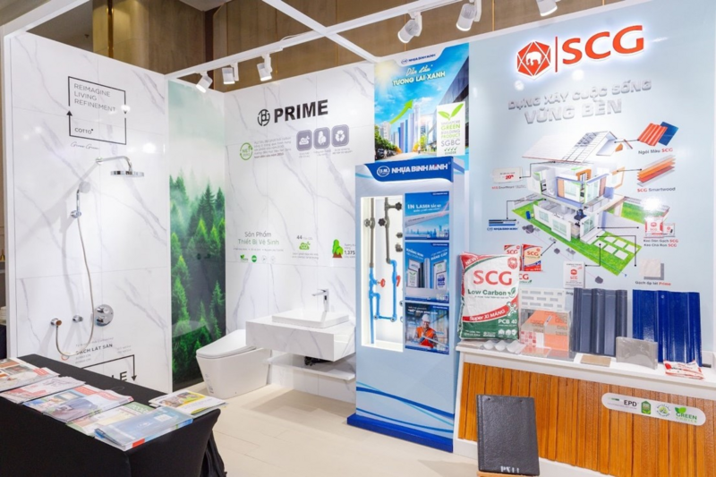 Các công ty thành viên của SCG - SCG Xi măng - Vật liệu Liên minh Okvip có bao nhiều trang, Nhựa Bình Minh, và Prime Group giới thiệu các giải pháp bền vững tại Tuần lễ Công trình Xanh & Giao thông Xanh Việt Nam 2025.