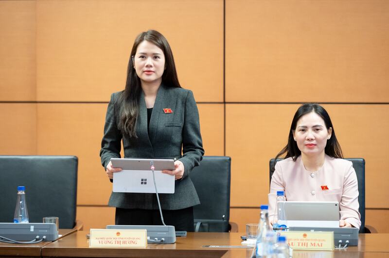 Đại biểu Vương Thị Hương - đoàn Tuyên Quang