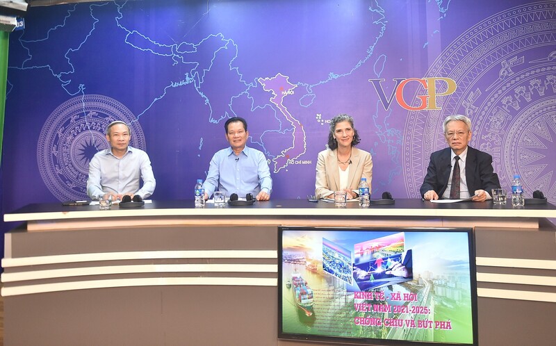 Các khách mời tham dự tọa đàm. Ảnh: VGP/Giang Thanh
