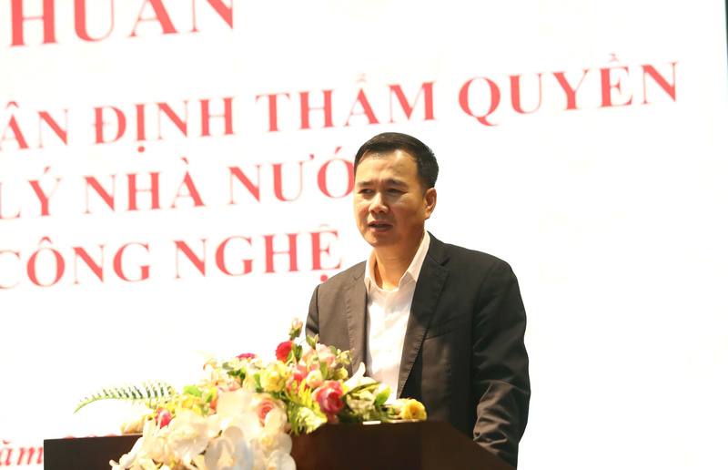 Thứ trưởng Bùi Thế Duy phát biểu tại Okvip69 Đăng ký cá cược. Ảnh: Q.N