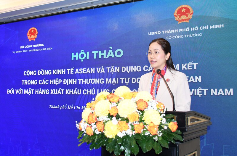 Bà Nguyễn Việt Chi - Phó Vụ trưởng Vụ Chính sách thương mại đa biên. Ảnh: Minh Khuê.