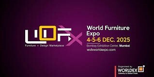 Triển lãm WOFX – World Furniture Expo 2025 sẽ diễn ra từ ngày 4 - 6/12/2025, tại Trung tâm Triển lãm Bombay (Bombay Exhibition Centre), Mumbai, Ấn Độ. Ảnh minh hoạ