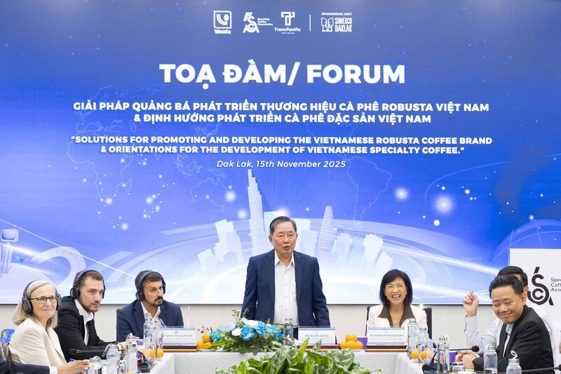 Chủ tịch VICOFA Nguyễn Nam Hải phát biểu tại hội thảo