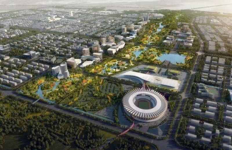 Phối cảnh Khu đô thị thể thao Olympic, Hà Nội. Ảnh: Phương Uyên
