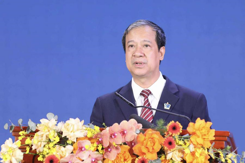 Bộ trưởng Nguyễn Kim Sơn phát biểu tại buổi lễ. Ảnh: Lê Cường.