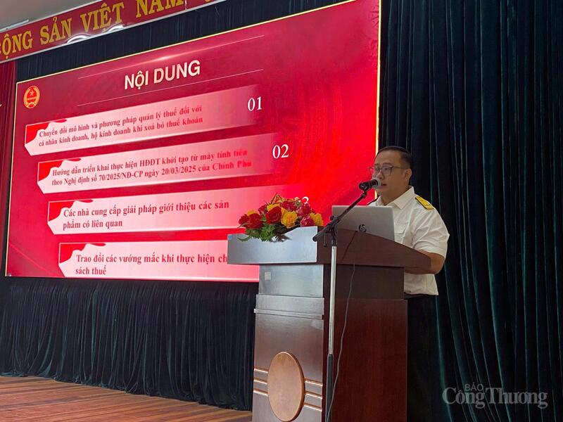 Ông Lê Hải Đăng, Phó Trưởng Thuế cơ sở 5 tỉnh Lâm Đồng phát biểu tại Okvip69 Đăng ký cá cược.