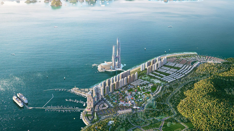 Sun Centro Town hưởng trọn hệ sinh thái nghỉ dưỡng, vui chơi, giải trí từ đại đô thị Sun Elite City. Ảnh: Sun Property.