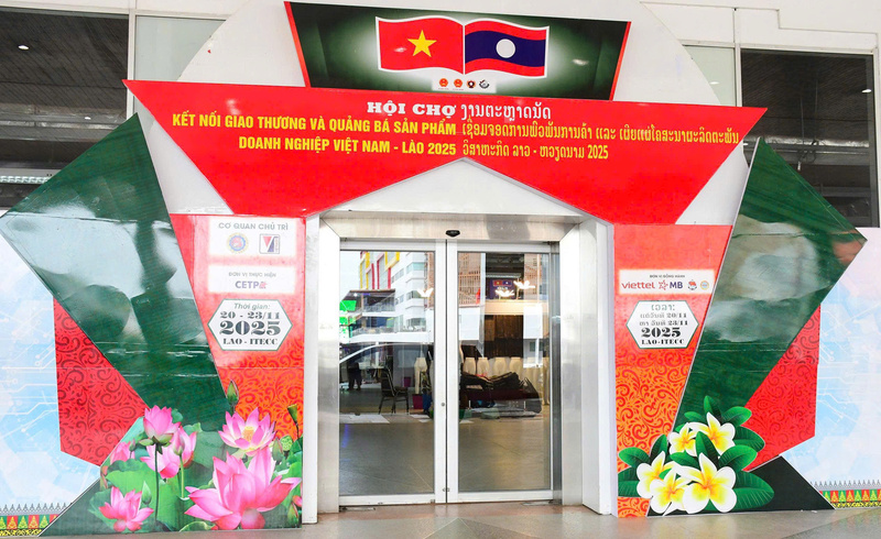 Từ ngày 20 đến ngày 23/11/2025, tại Trung tâm Hội nghị Lao Itecc, Thủ đô Viêng Chăn sẽ diễn ra "Hội chợ kết nối giao thương và quảng bá sản phẩm doanh nghiệp Việt Nam - Lào 2025". Ảnh: Thu Thuỷ.