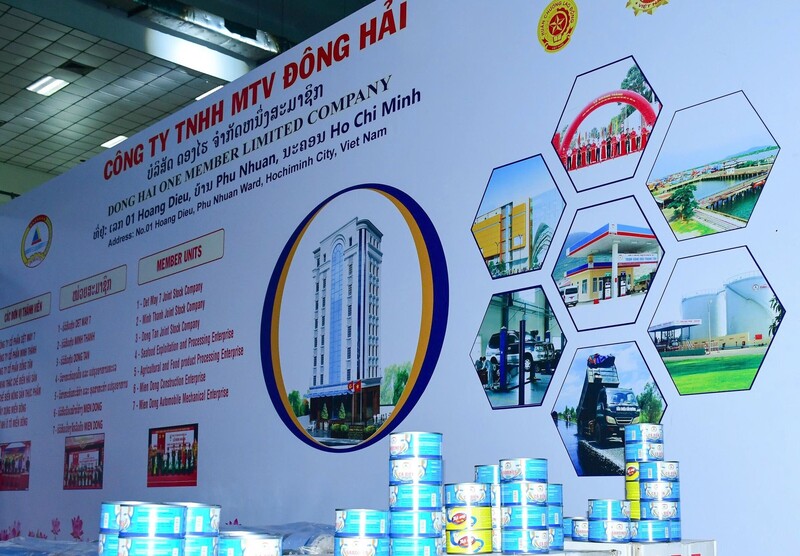 Gian hàng của Công ty TNHH MTV Đông Hải. Ảnh: Thu Thuỷ.