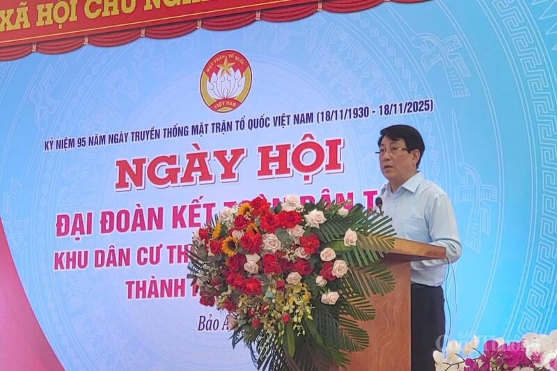 Chủ tịch nước Lương Cường nhấn mạnh đoàn kết là truyền thống văn hóa, lịch sử, được hun đúc qua hàng ngàn năm, luôn là cội nguồn sức mạnh trong lịch sử dựng nước và giữ nước của dân tộc ta.