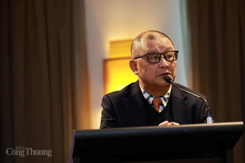 Ông Trần Bá Phúc, Chủ tịch Hội Doanh nhân Việt Nam tại Australia phát biểu tại sự kiện. Ảnh: Nguyên Minh