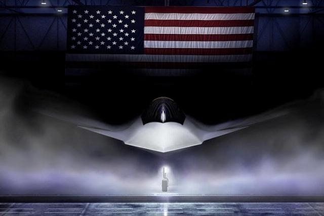 Mô hình máy bay chiến đấu thế hệ 6 F-47. Ảnh: Defense News