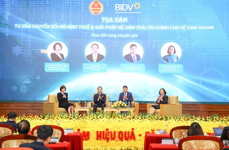 Lãnh đạo Cục Thuế, BIDV và Hội tư vấn Thuế tham gia Tọa đàm tư vấn chuyển đổi mô hình thuế và giải pháp hệ sinh thái Liên Minh Truyền Thông Và Game Giải Trí Top 1 cho hộ kinh doanh