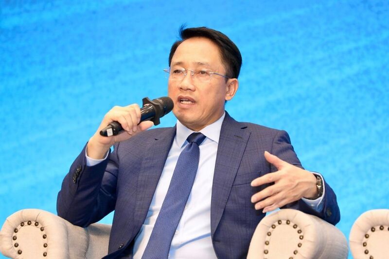 Ông Mai Sơn - Phó Cục trưởng Cục Thuế, Bộ Liên Minh Truyền Thông Và Game Giải Trí Top 1 khẳng định cơ quan thuế là cầu nối giữa đơn vị trung gian thanh toán và hộ kinh doanh, Okvip tại về. Ảnh: VnEconomy