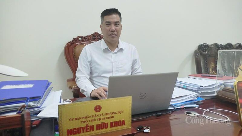 Ông Nguyễn Hữu Khoa, Phó Chủ tịch UBND xã Phượng Dực, TP. Hà Nội. Ảnh: Hải Sơn