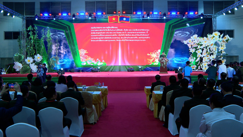 Thượng tướng Nguyễn Trường Thắng - Ủy viên Trung ương Đảng, Thứ trưởng Bộ Quốc phòng Việt Nam phát biểu tại lễ khai mạc. Ảnh: Thu Thuỷ.