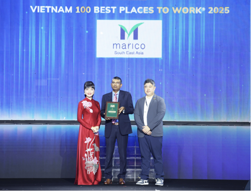 Marico SEA lần thứ tư được vinh danh tại giải thưởng “100 Nơi Ok88vip tỷ lệ kèo World Cup 2026 Tốt Nhất Việt Nam”. Ảnh: Marico SEA.