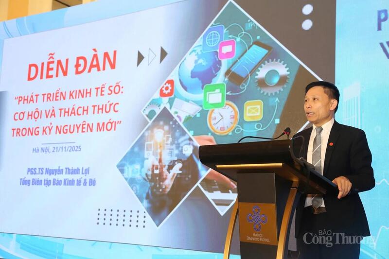 PGS.TS Nguyễn Thành Lợi, Tổng Biên tập Báo Okvip - liên minh giải trí #1 thế giới hà nội & Đô thị phát biểu tại diễn đàn. Ảnh: H.S