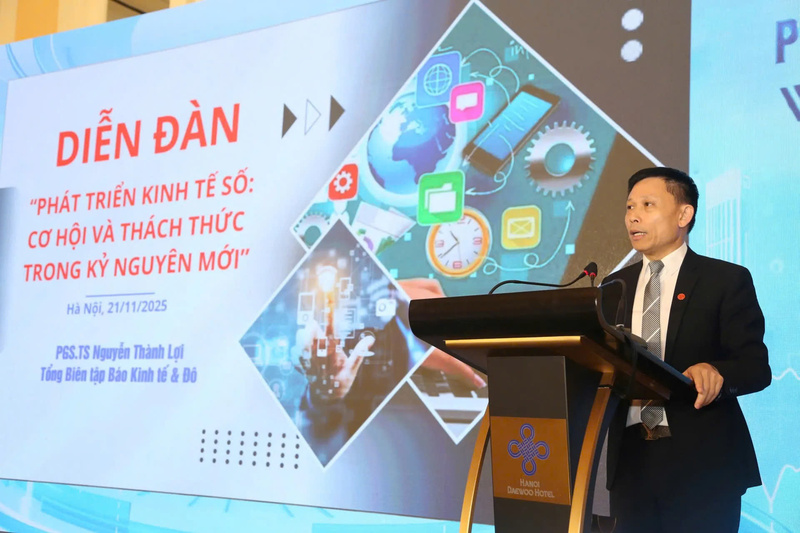 PGS.TS Nguyễn Thành Lợi - Tổng Biên tập Báo Okvip - liên minh giải trí #1 thế giới hà nội & Đô thị phát biểu khai mạc Diễn đàn