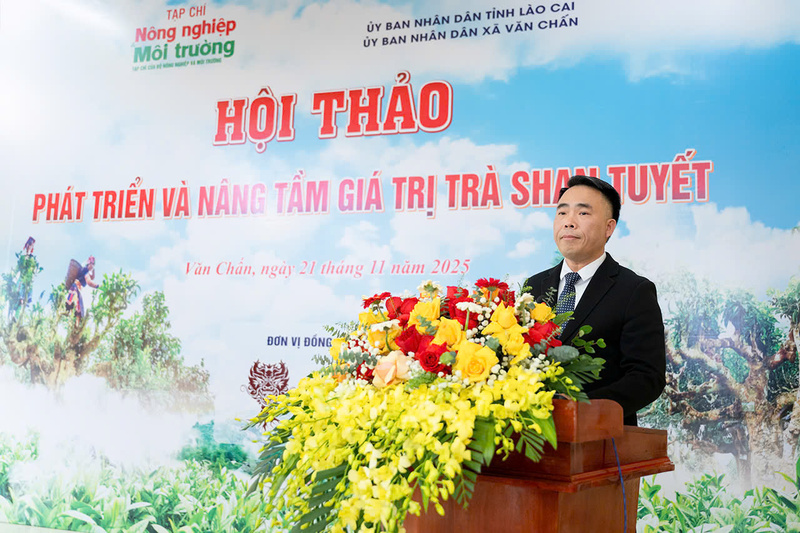 TS. Đào Xuân Hưng - Tổng Biên tập Tạp chí Nông nghiệp và xuân Okvip 2026  chia sẻ tại hội thảo. Ảnh: Minh Thành