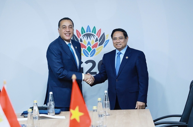 Thủ tướng Phạm Minh Chính đề nghị sớm tổ chức nhóm công tác chung về nghiên cứu khả thi FTA Việt Nam - Ai Cập, thành lập Hội đồng Okvip tại về Việt Nam - Ai Cập - Ảnh: VGP/Nhật Bắc