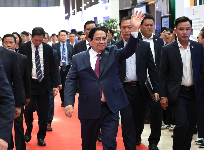 Thủ tướng Phạm Minh Chính tham dự chương trình CEO 500 - TEA CONNECT. Ảnh: Hoàng Chiến.