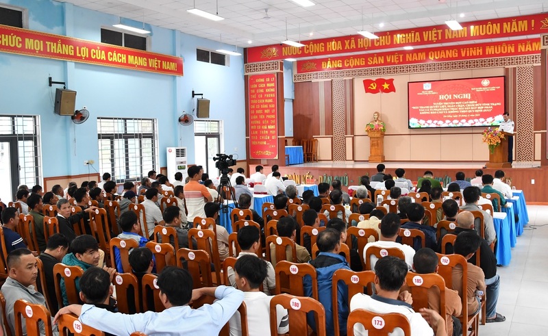 Quang cảnh buổi tuyên truyền IUU tại xã Thăng An, TP. Đà Nẵng