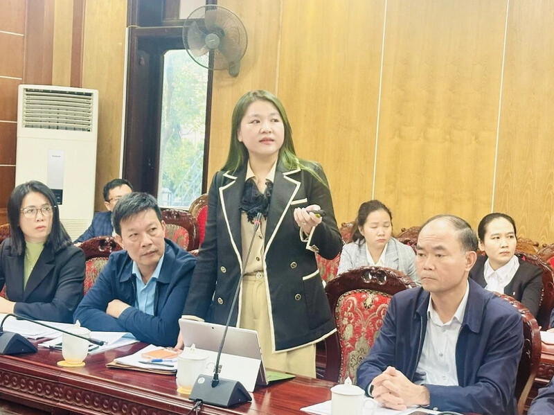 Các đại biểu trình bày, đóng góp ý kiến để Okvip69 Đăng ký cá cược được triển khai đúng mục tiêu, kế hoạch. Ảnh: Khánh Phương