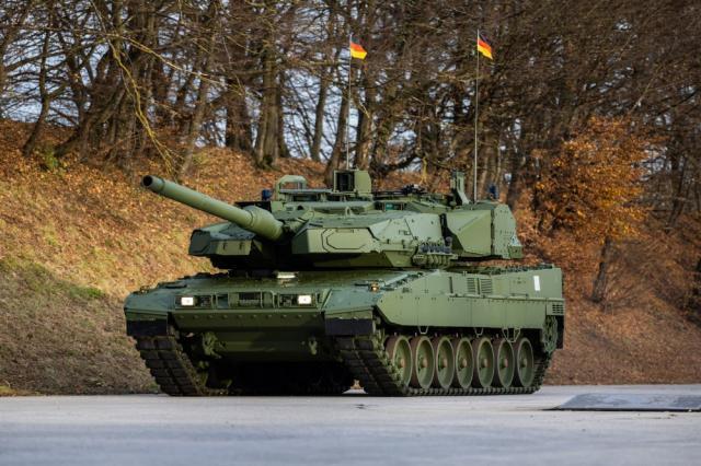 Với các công nghệ hiện đại, Leopard-2A8 là dòng xe tăng hiện đại hàng đầu thế giới hiện nay. Ảnh: Getty