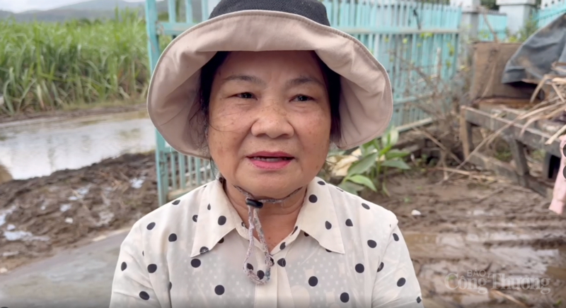Bà Thái Thị Tự kể lại câu chuyện được cứu trong dòng nước lũ