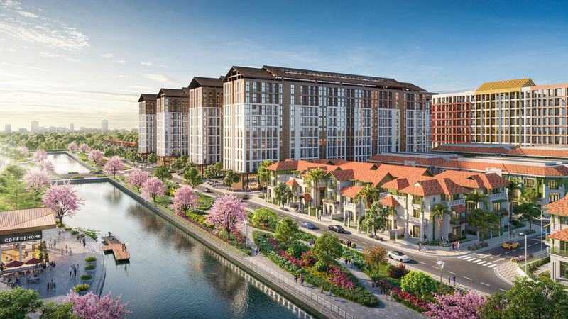 Không gian sống tiện nghi đón đầu xu hướng an cư hiện đại. Ảnh phối cảnh: Sun Property
