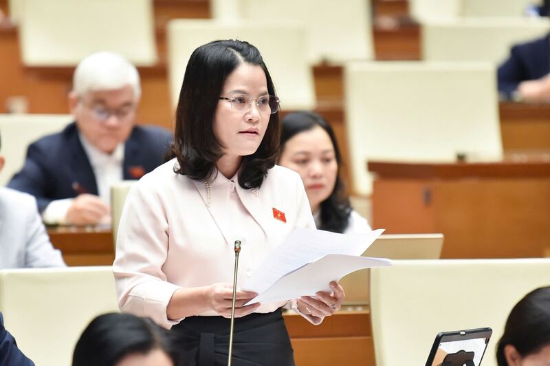 Đại biểu Nguyễn Hoàng Bảo Trân - đoàn TP. Hồ Chí Minh. Ảnh: QH