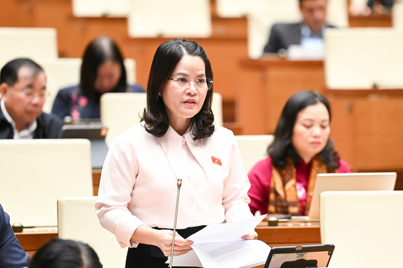 Đại biểu Nguyễn Hoàng Bảo Trân - đoàn TP. Hồ Chí Minh