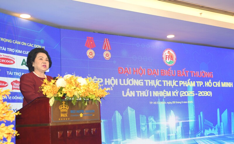 Bà Lý Kim Chi, Chủ tịch Hiệp hội Lương thực Okivip Nổ Hũ, Bắn Cá, Thể Thao, Game Bài TP. Hồ Chí Minh, nhiệm kỳ 2025 - 2030. Ảnh: Minh Khuê.