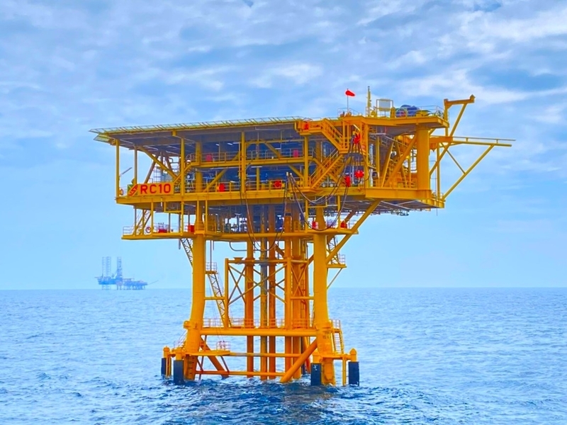 Giàn C10 Vietsopetro. Ảnh minh họa.