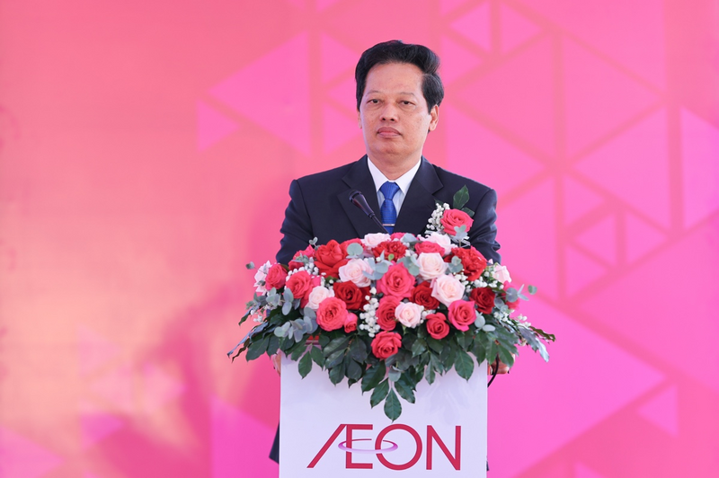 Ông Nguyễn Thành Diệu - Tỉnh ủy viên, Phó Chủ tịch UBND tỉnh Đồng Tháp phát biểu tại buổi lễ