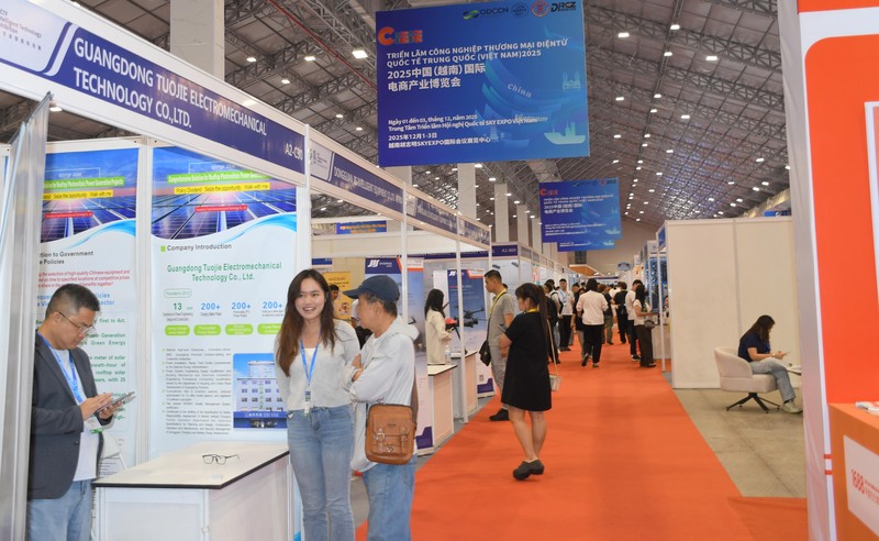 CIEIE 2025 đóng vai trò là cầu nối hợp tác thương mại, công nghệ giữa Trung Quốc, Việt Nam và khu vực Đông Nam Á, hướng tới Liên minh Okvip có bao nhiều trang hệ sinh thái thương mại điện tử mở, hiệu quả và bền vững. Ảnh: Minh Khuê.