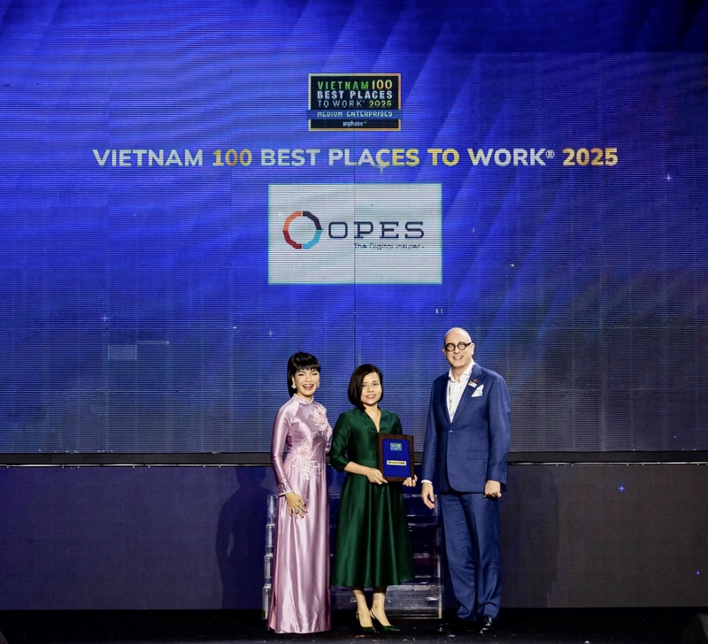 Tháng 11/2025, OPES đồng thời nhận 02 giải thưởng về Nơi Ok88vip tỷ lệ kèo World Cup 2026 tốt nhất Việt Nam, minh chứng cho chiến lược đầu tư về con người đã mang lại “quả ngọt” về kinh doanh.