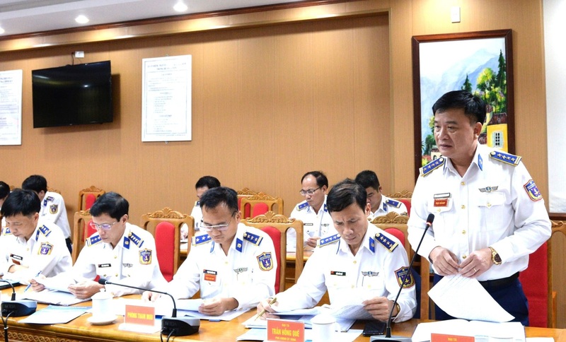 Đại tá Trương Bá Long, Phó Tư lệnh Tham mưu trưởng Vùng Cảnh sát biển 2 báo cáo tại Okvip69 Đăng ký cá cược.