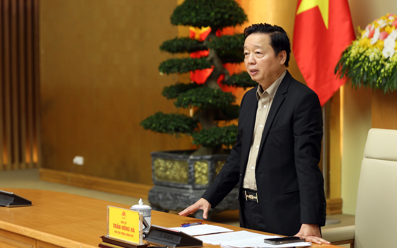 Phó Thủ tướng Trần Hồng Hà, Phó Trưởng Ban Chỉ đạo quốc gia về chống khai thác hải sản bất hợp pháp, không báo cáo và không theo quy định (IUU) chủ trì phiên họp lần thứ 24 của Ban Chỉ đạo. Ảnh: VGP/Minh Khôi